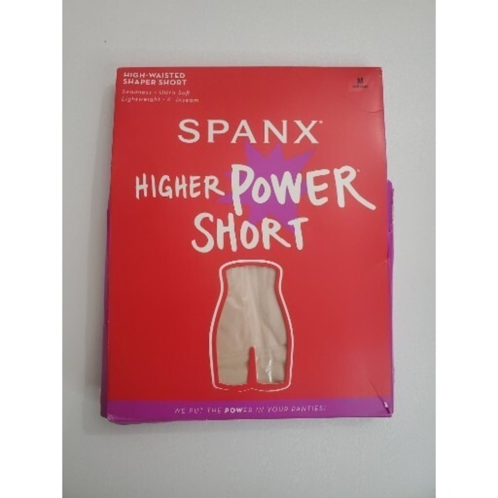 Spanx Higher Power Shaping Short - Soft Nude, Size M